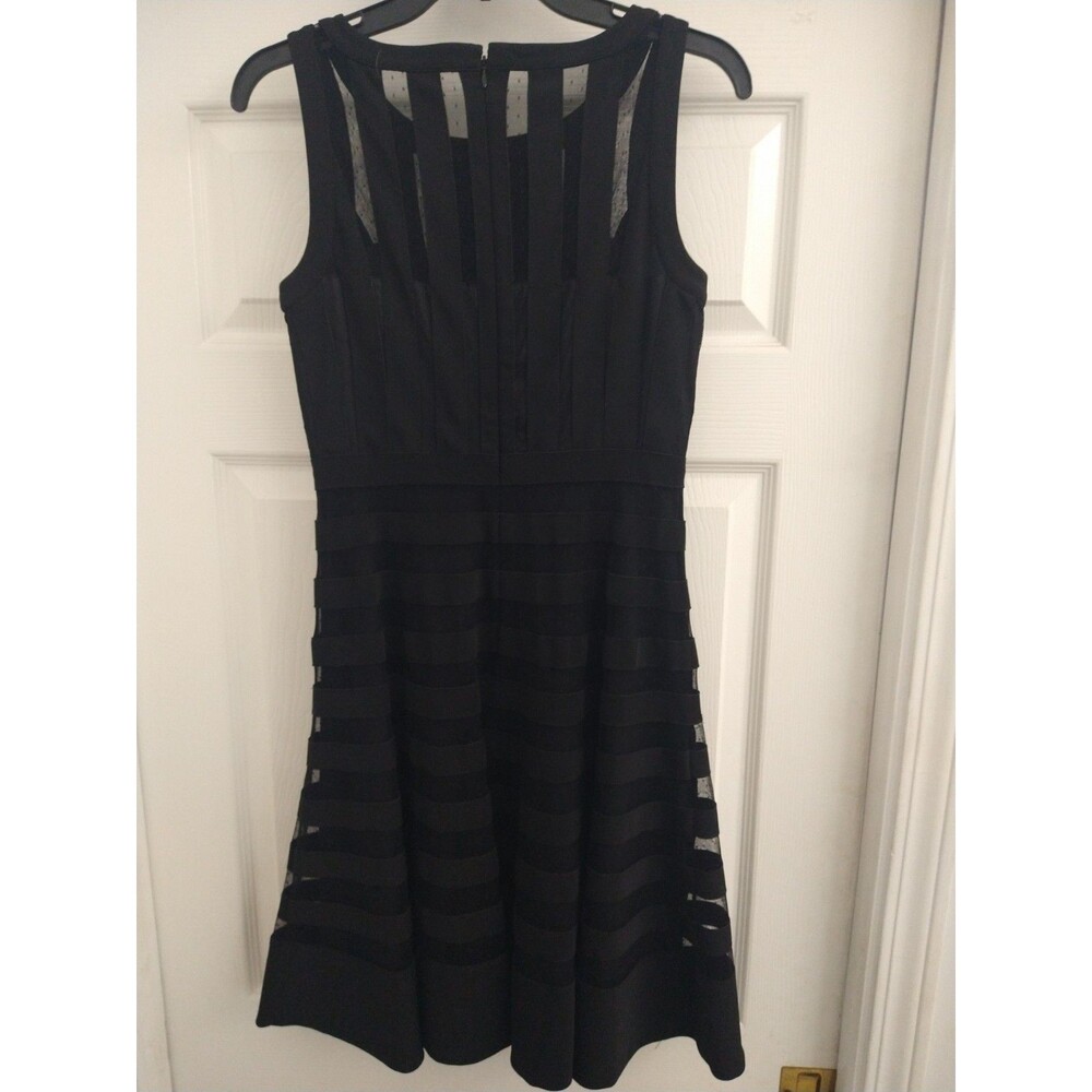 White House Black Market Sleeveless New Life Dress Black Sz 2 Y2K Vintage